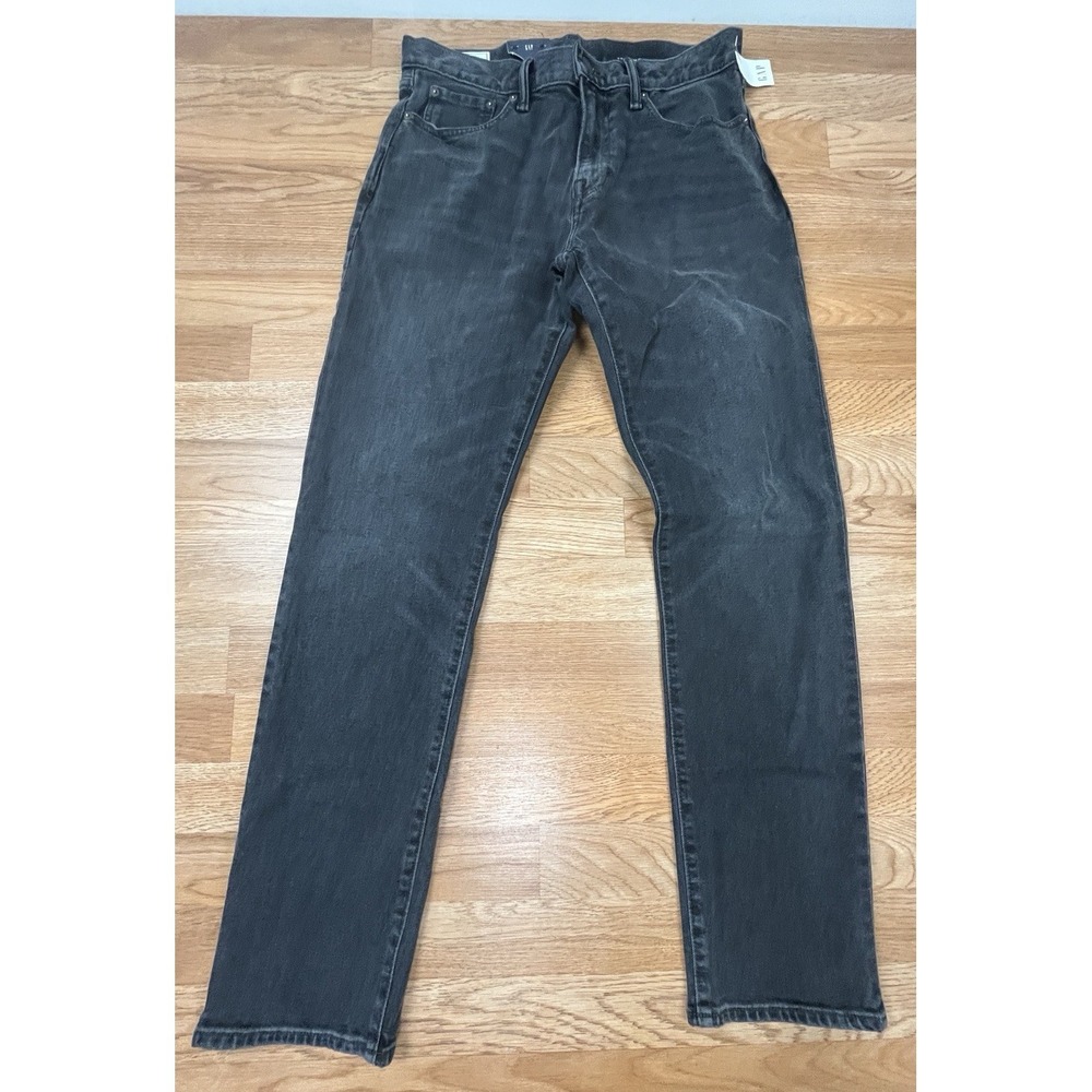 Gap 365Temp Straight‎ Leg Performance Men's Jeans in Black 30 x 32 NEW